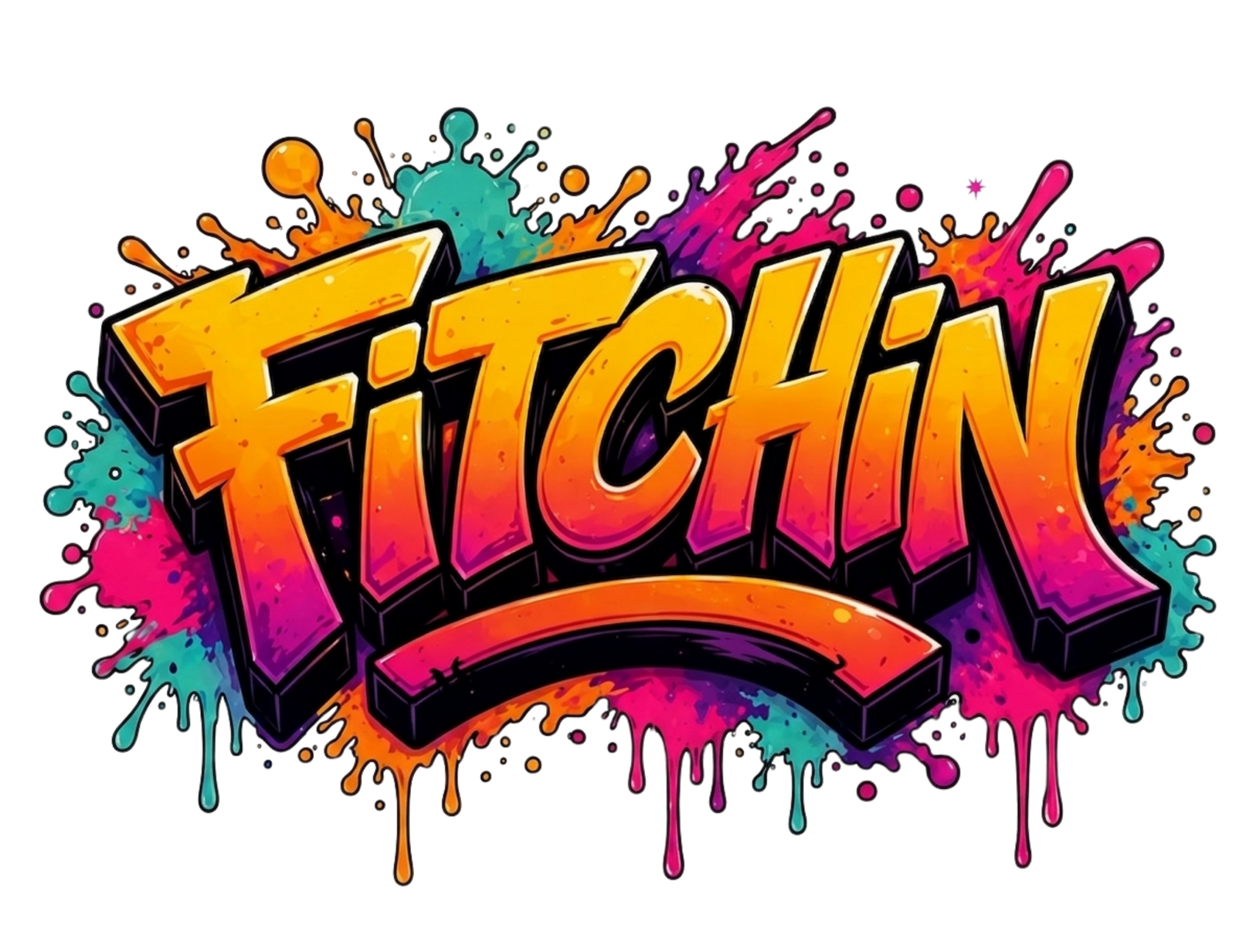 Fitchin Automotive — Coshocton Ohio graffiti-style wordmark